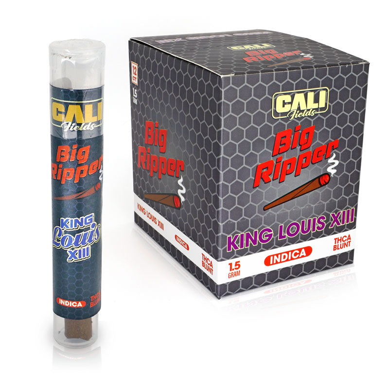 Cali Fields Big Ripper THCA Blunt Pre-Rolls 1.5G (1 Count), King Louis XIII Indica