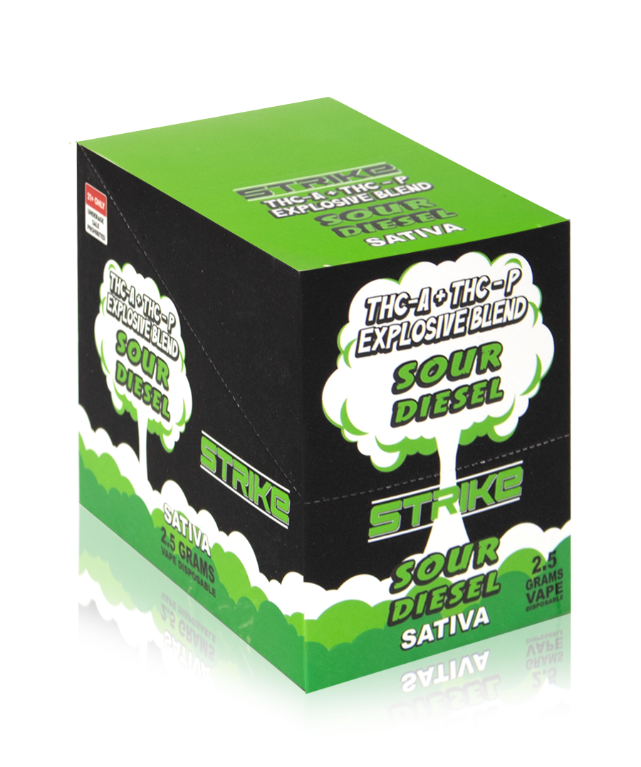 strike 2.5g disposable sativa sour diesel