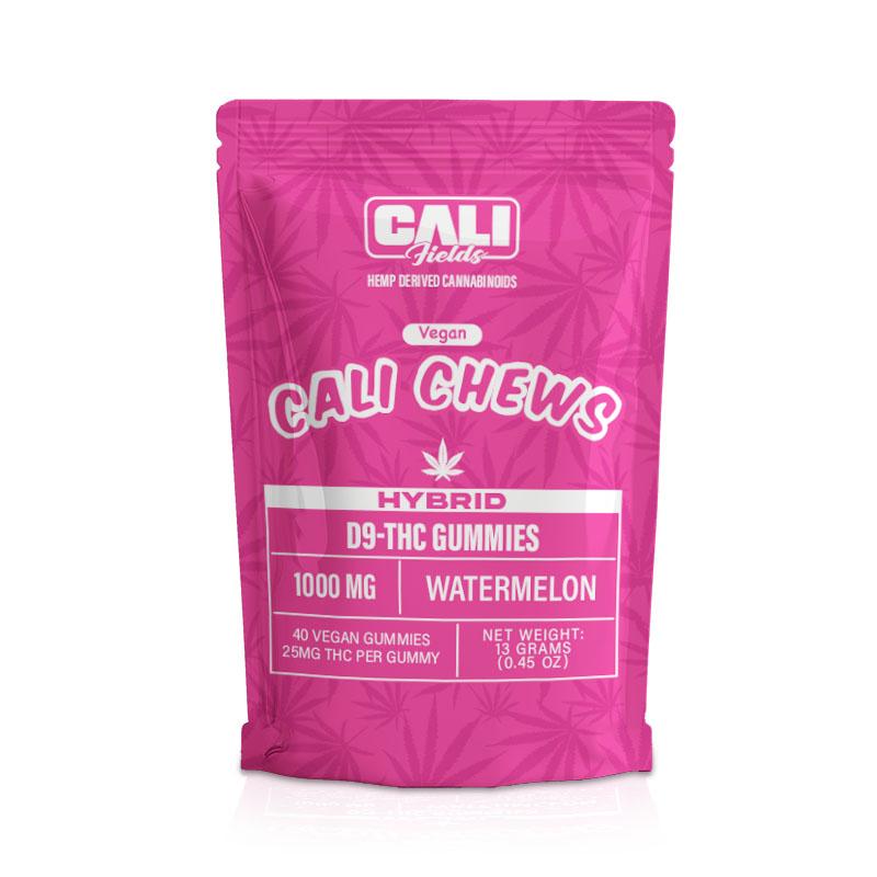 Cali Fields Cali Chews 1000MG D9-THC Gummies - Watermelon HYBRID