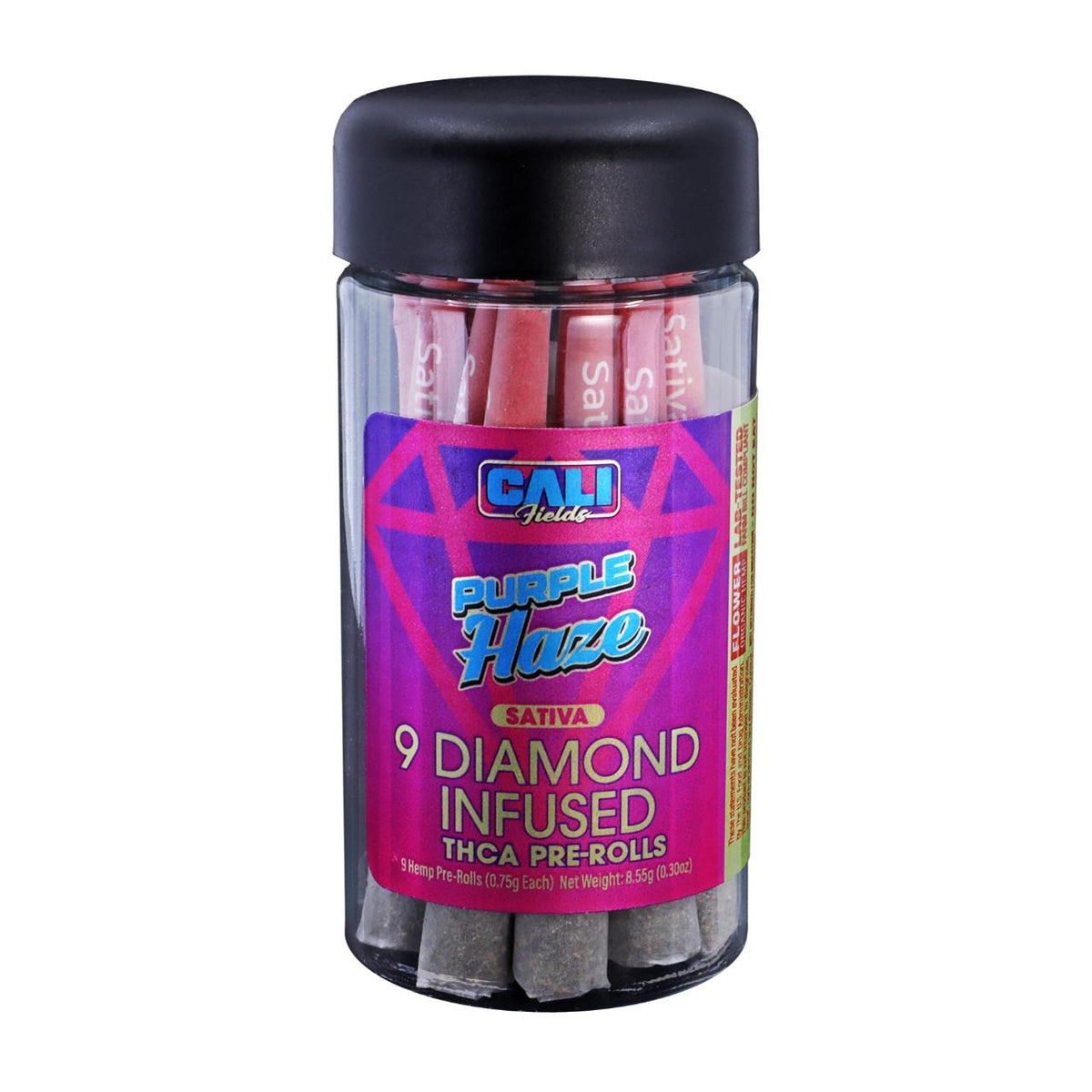Cali Fields — Purple Haze Diamond Infused THCA Pre-Rolls (Sativa)