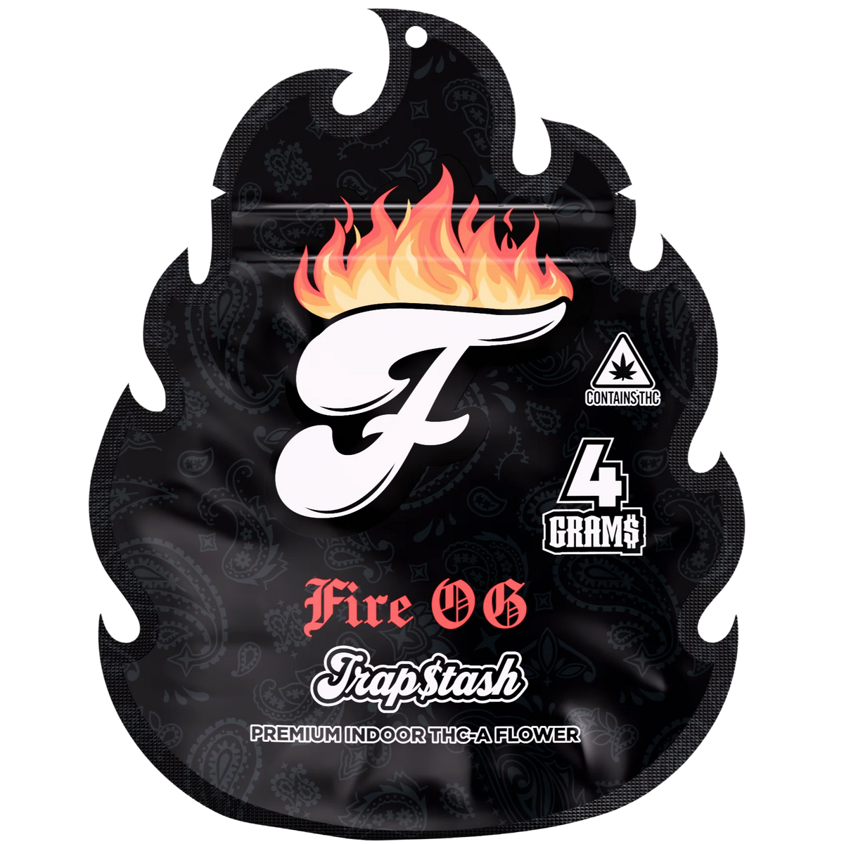 SURPRISE FLAVOR – MIXED & RANDOMLY SELECTED Fuego Fire OG THC-A Flower - 4g (TRAPSTASH)