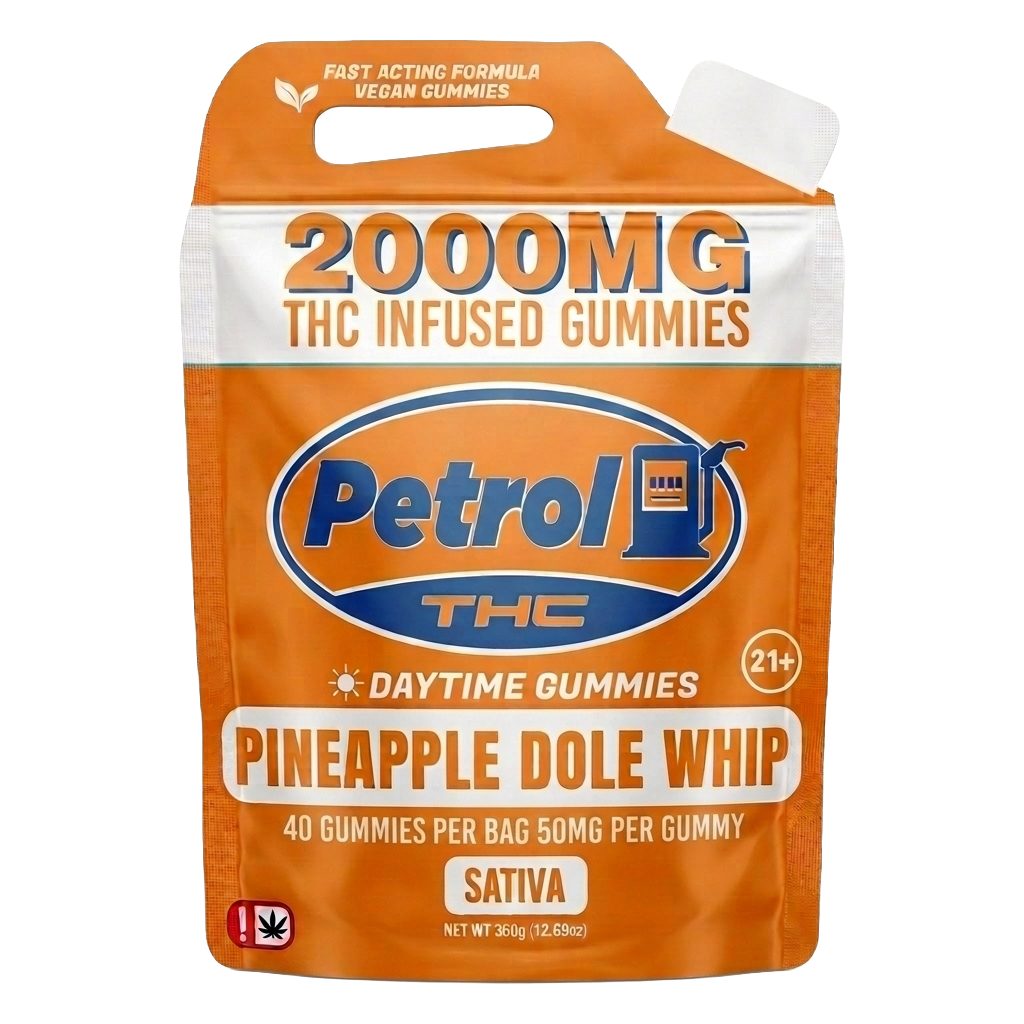 Petrol THC Daytime Gummies – Pineapple Dole Whip | 2000MG THC Infused Gummies