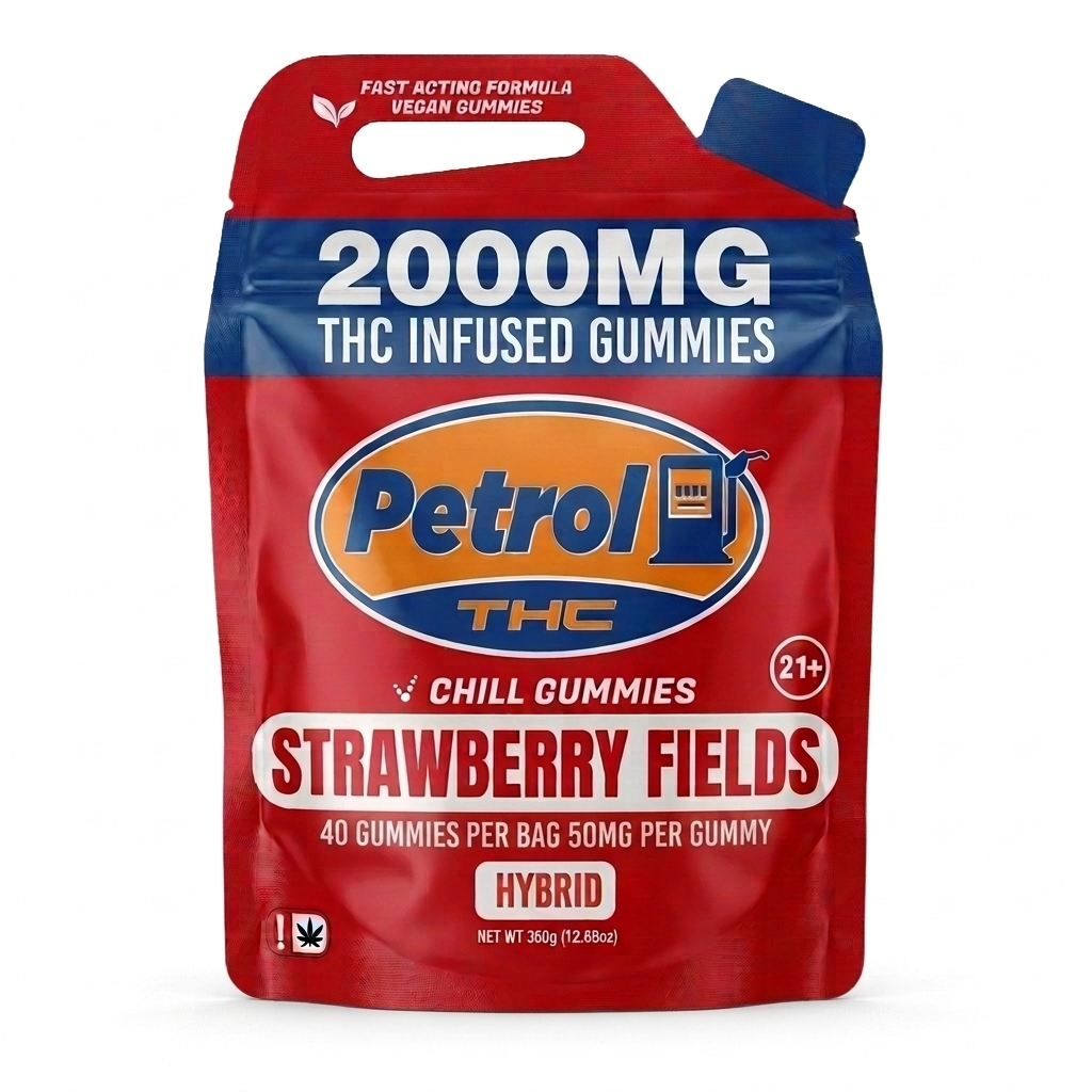Petrol THC Chill Gummies – Strawberry Fields | 2000MG THC Infused Gummies