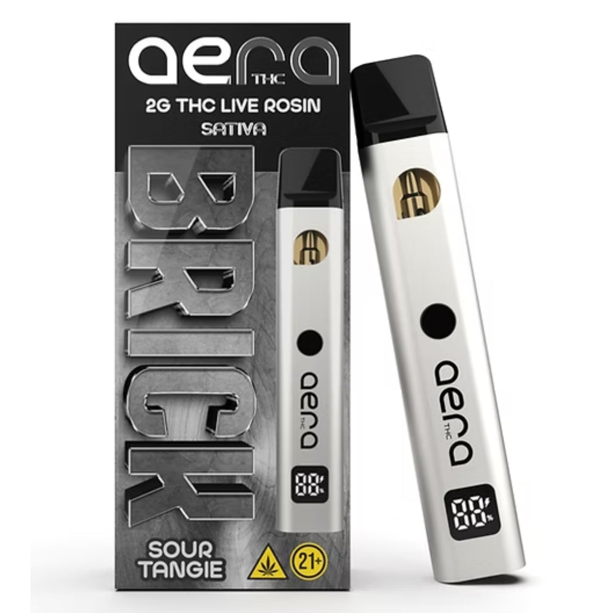 AERA BRICK THC 2G Disposable – Sour Tangie (Sativa)