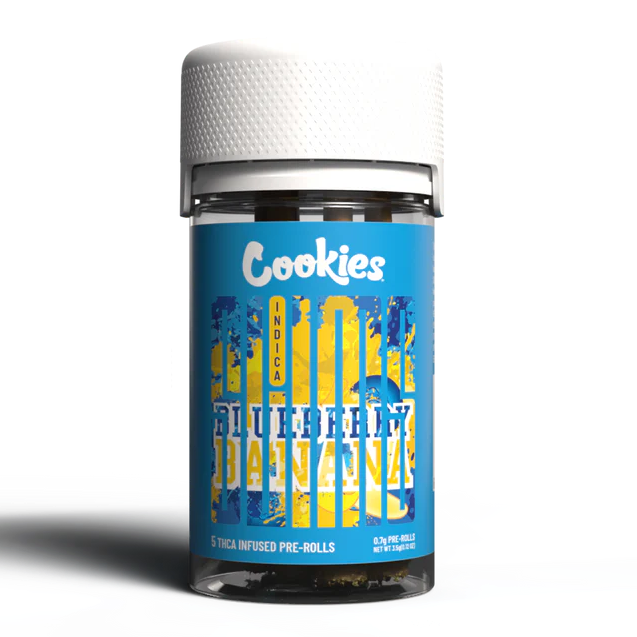 Cookies - Infused Pre-Roll 0.7g - Blueberry Banana - 5ct Jar Cookies
