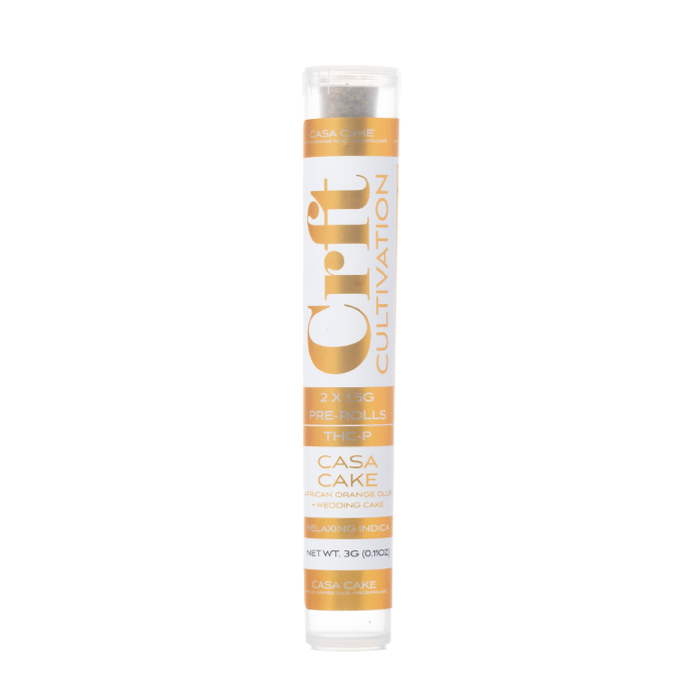 CRFT Cultivation THCP Prerolls โ 2 x 1.5g (3g Total) - Casa Cake (Indica)