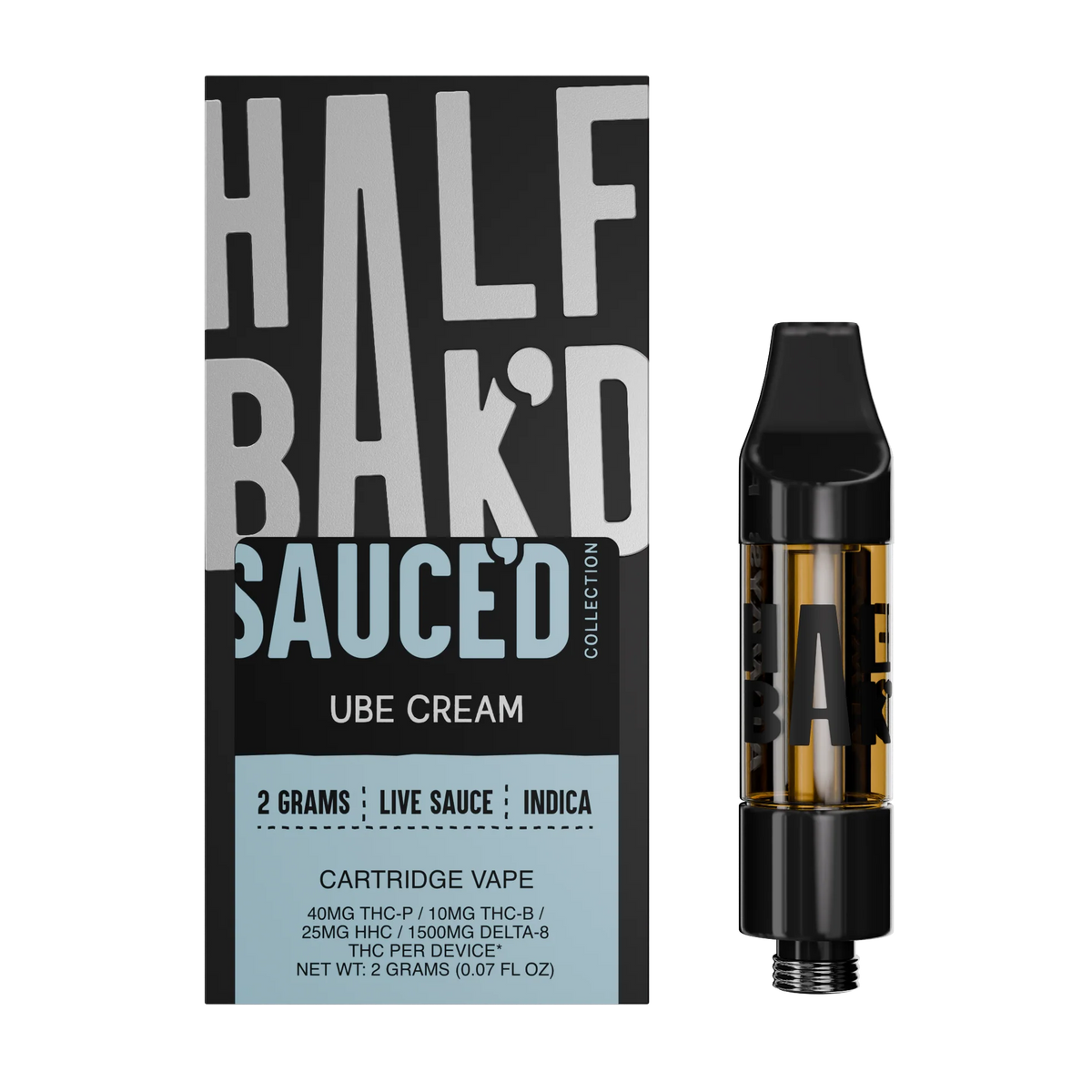 HALF BAKD 2G Sauce Cartridge - Ube Cream - Indica