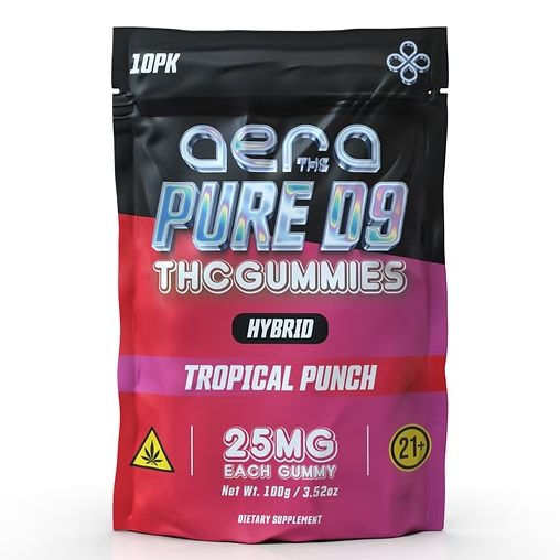 AERA -2,500MG - D9 THC GUMMIES -10CT