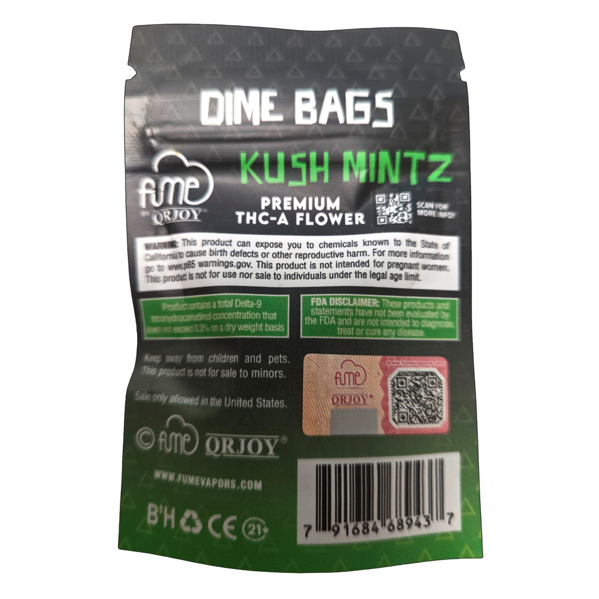 Fume Kush Mintz – 1g Premium THCA Hybrid Flower