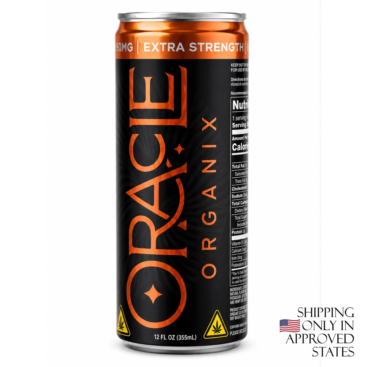 Oracle Organix EXTRA STRENGTH Sparkling THC Seltzer – 50mg Mango Mai Thai