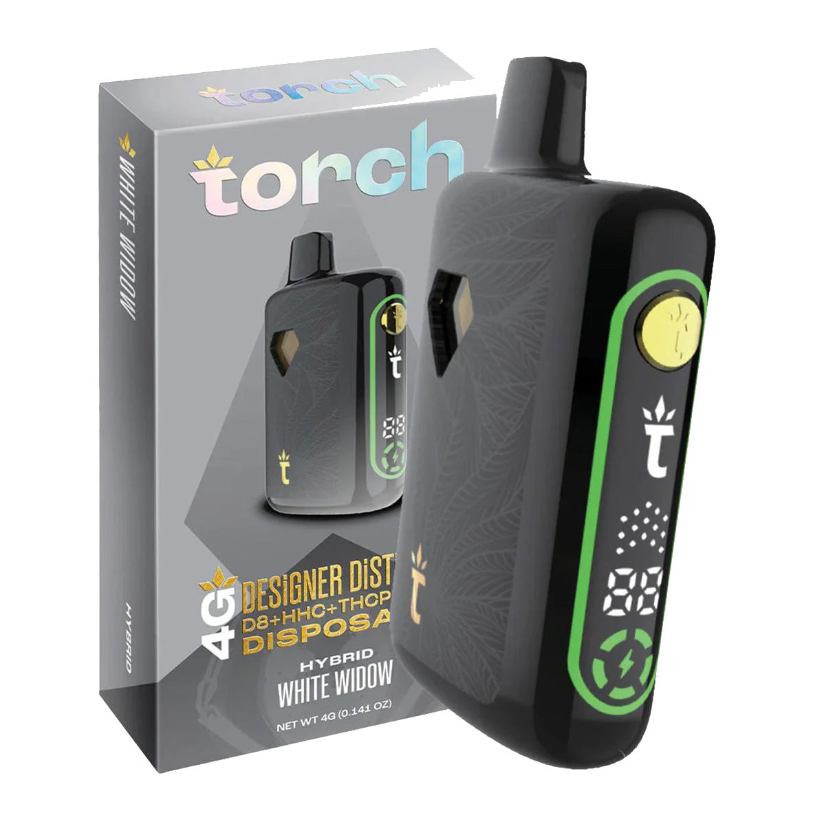 random flavor selection Torch 4g Designer Distillate Vape - White Widow - Hybrid