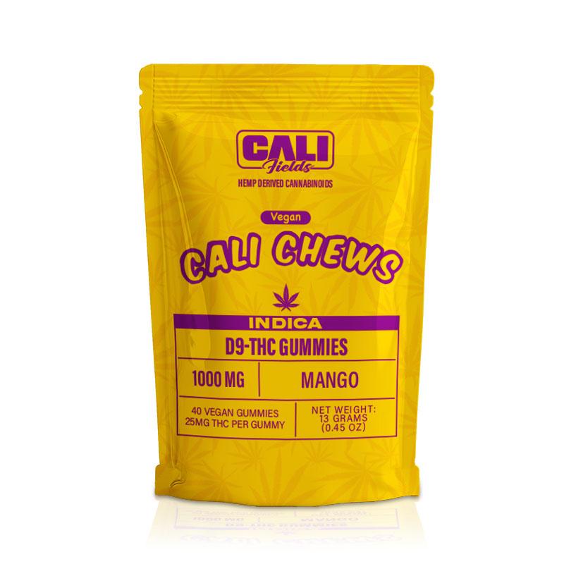 Cali Fields Cali Chews 1000MG D9-THC Gummies - Mango INDICA