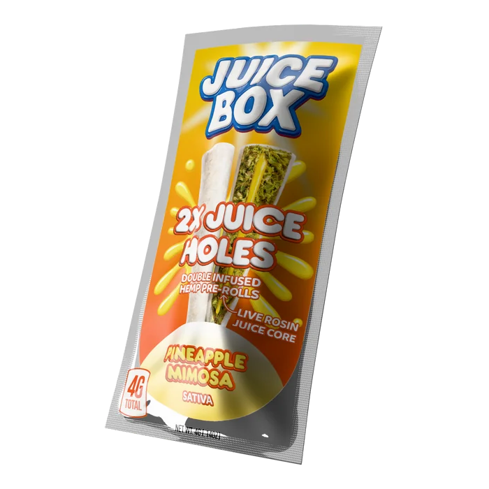 Juice Holes | 2x 2G Double Infused Hemp Pre Rolls | Pineapple Mimosa