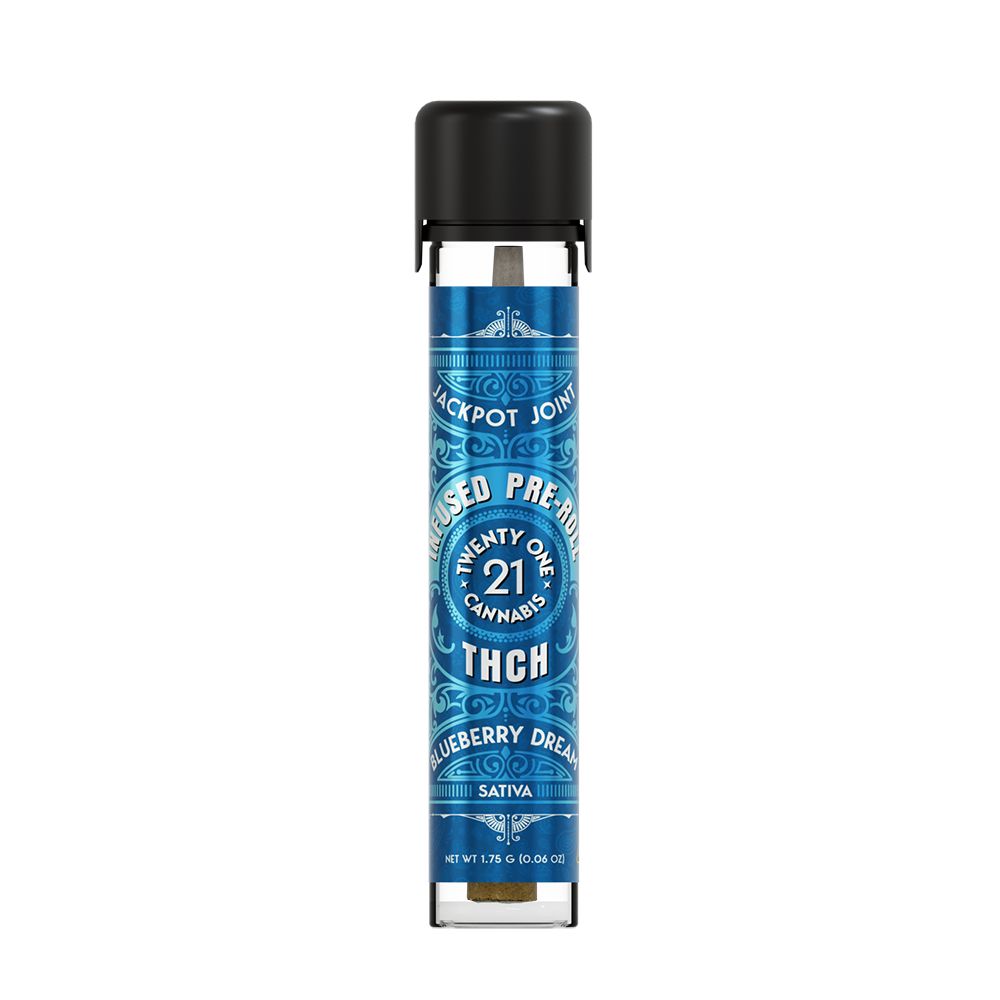 Twenty One THCh Preroll – 1.75 Grams Blueberry Dream (Sativa)