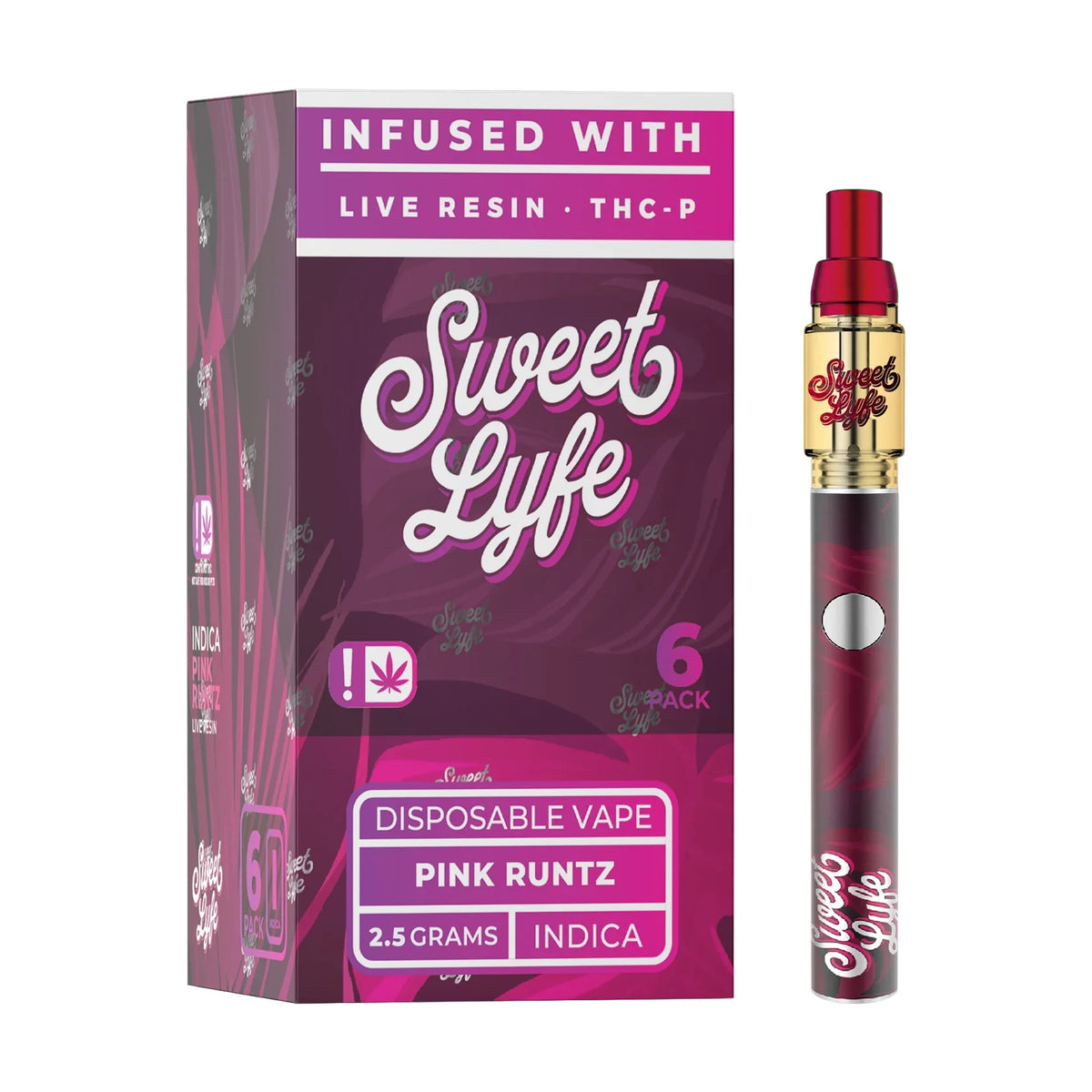 Disposable Vape Pen 2.5ml Infused with Live Resin + THCP