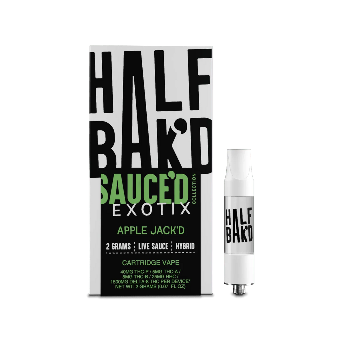 HALF BAKD Apple Jack'd | 2G Hybrid Cartridge