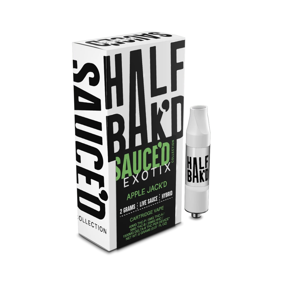 HALF BAKD Apple Jack'd | 2G Hybrid Cartridge