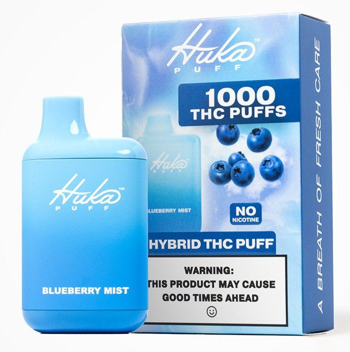 Hukapuff Puff Disposable Vape - THC Puff - Blueberry Mist - 1000 Puffs