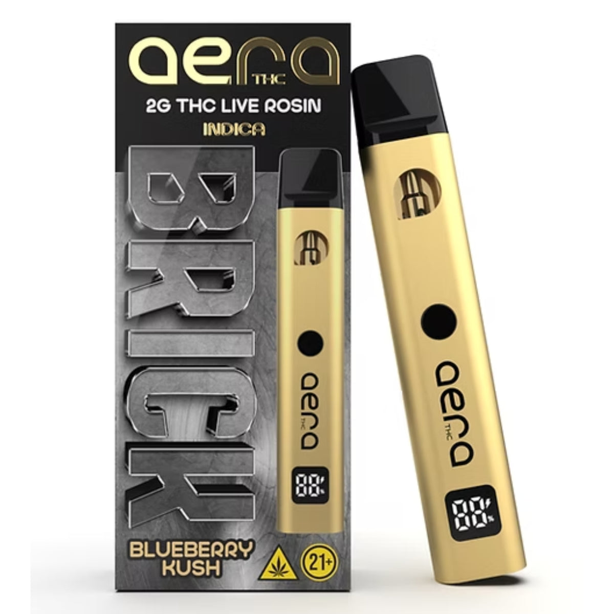 AERA BRICK THC 2G Disposable – Blueberry Kush - Indica