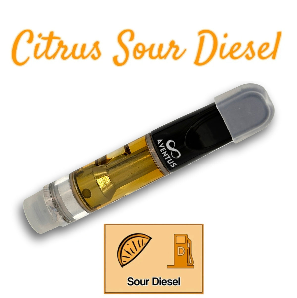 CITRUS SOUR DIESEL FULL SPECTRUM 510 THREAD VAPE CARTRIDGE 1000MG 1G