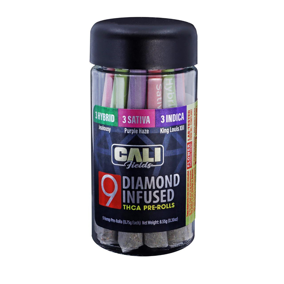 Cali Fields — Variety Pack Diamond Infused THCA Pre-Rolls