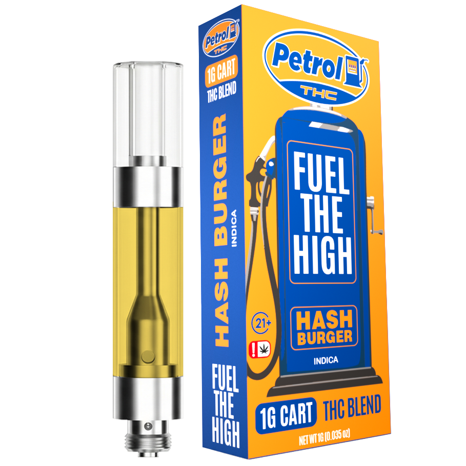 Petrol THC Blend Cartridge | 1G Premium Vape Cartridge | Hash Burger - Indica