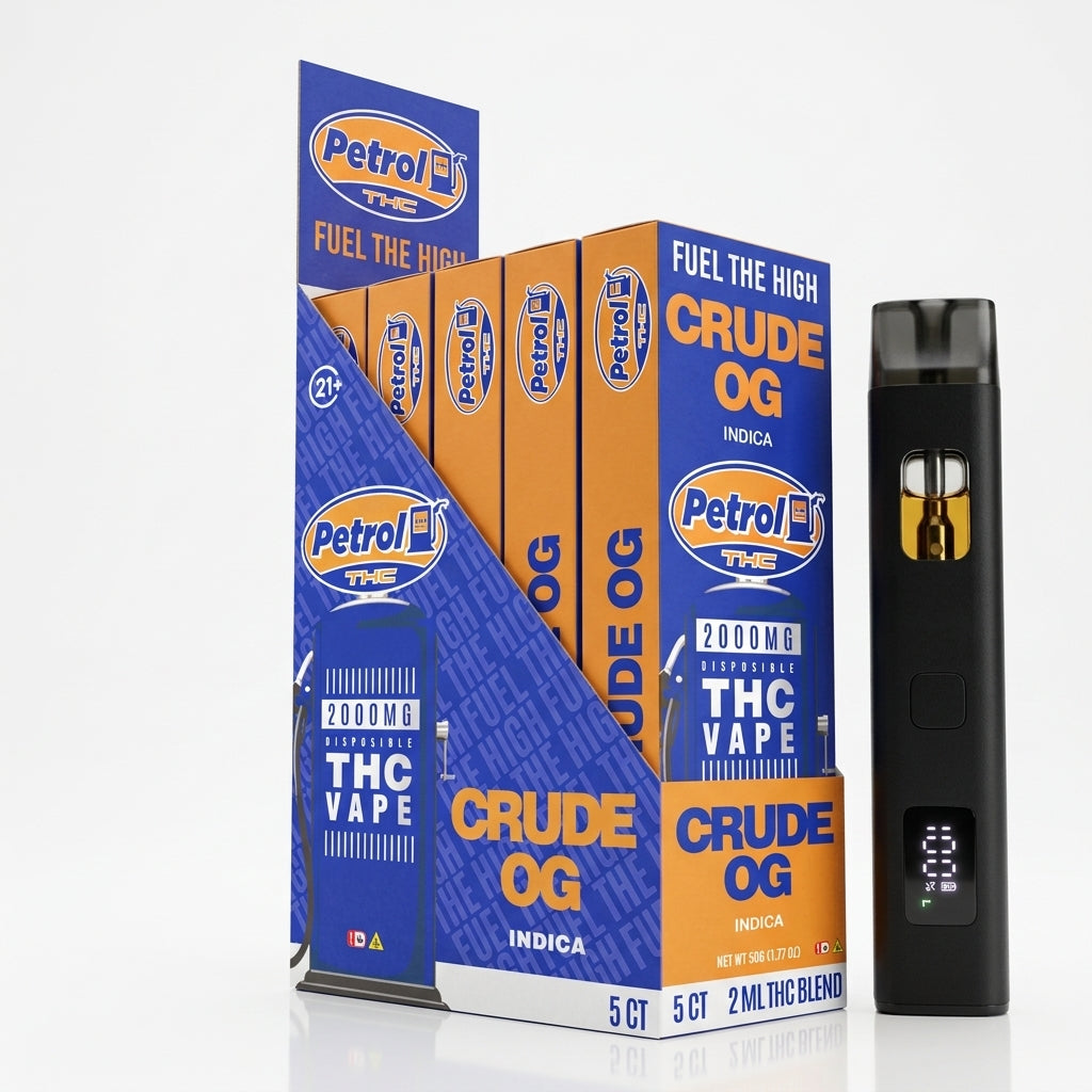 Petrol THC Disposable Vape | 2000MG THC Blend | Crude Og - Indica