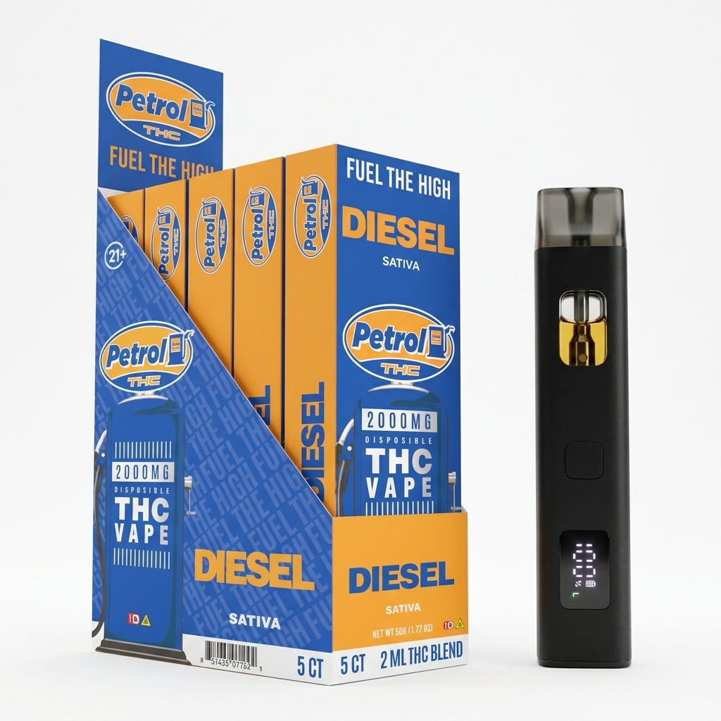 Petrol THC Disposable Vape | 2000MG THC Blend | Diesel - Sativa
