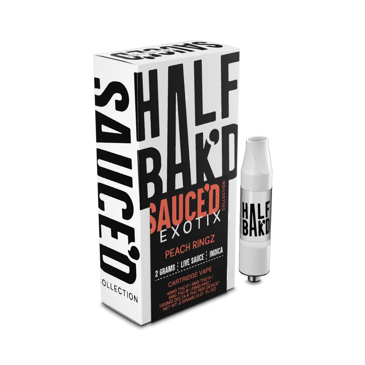 HALF BAKD Peach Rings | 2G Indica Cartridge