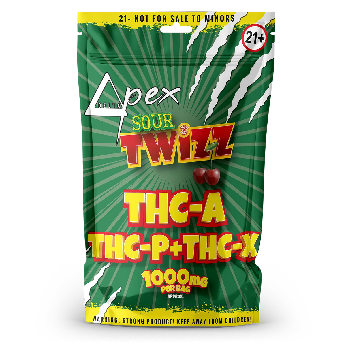 Cherry Twizz Sour THC-A + THC-P + THC-X 1000mg