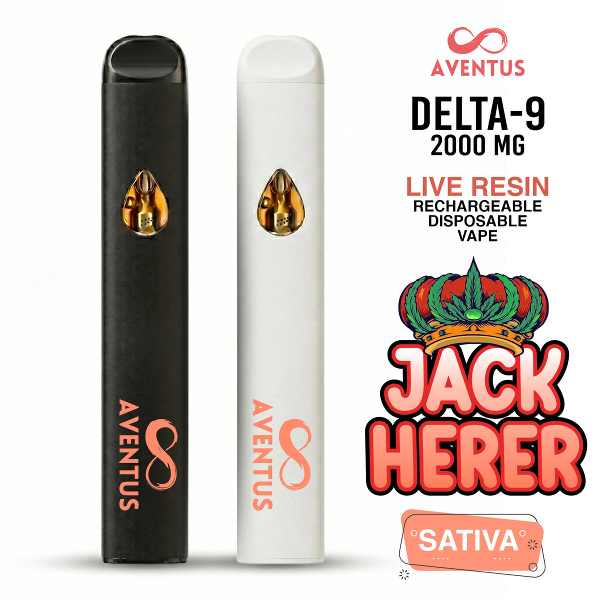 Disposable Vape 2G Delta 9 Jack Herer Sativa