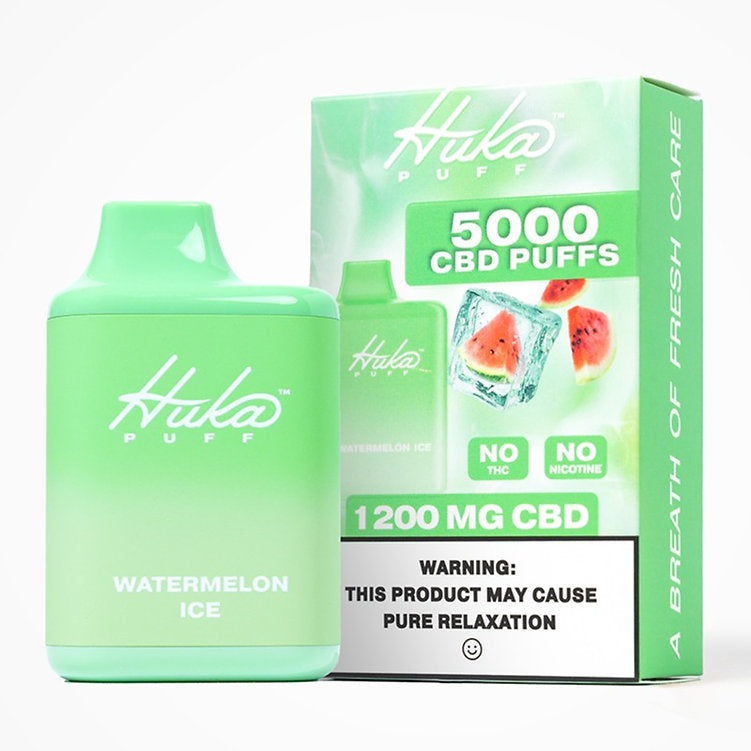 Hukapuff Puff Vape 1200mg - Blue Razz - 5000 Puffs