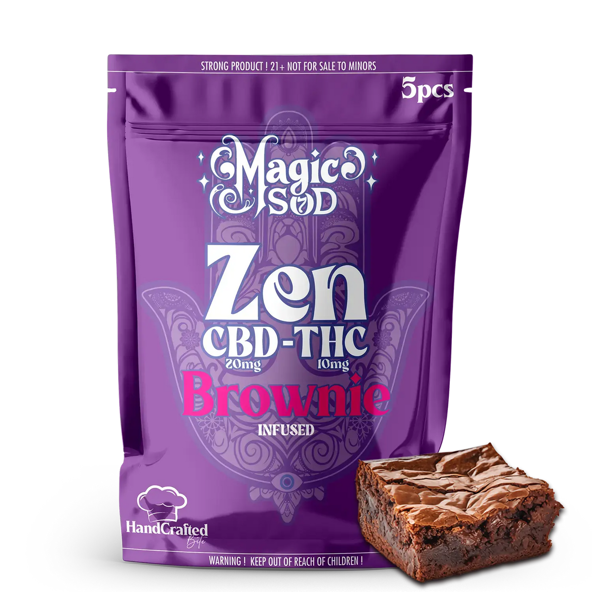 MAGICSOD ZEN CBD-THC BROWNIE 150MG