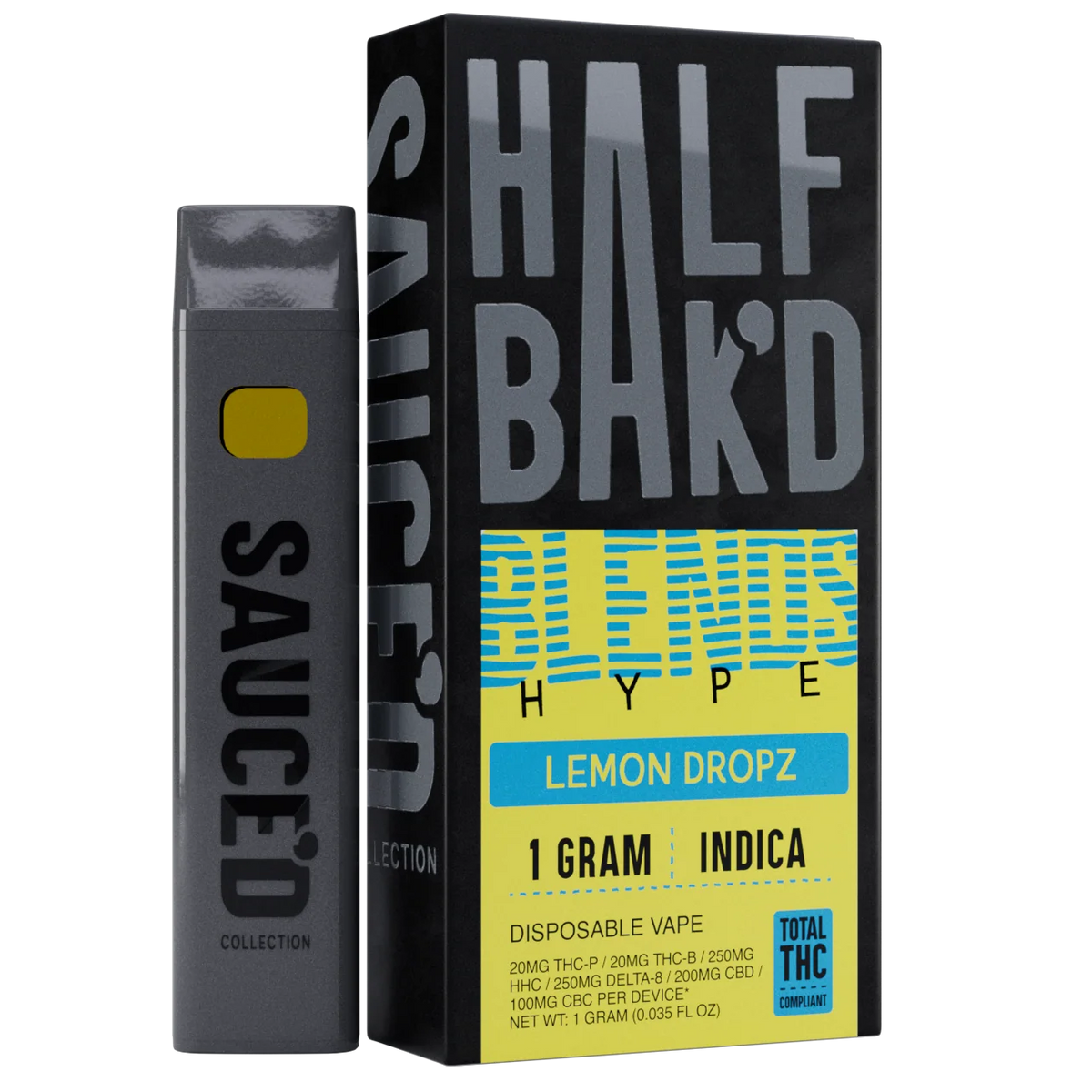 HALFBAK’D BLENDS HYPE – Lemon Dropz (Indica)