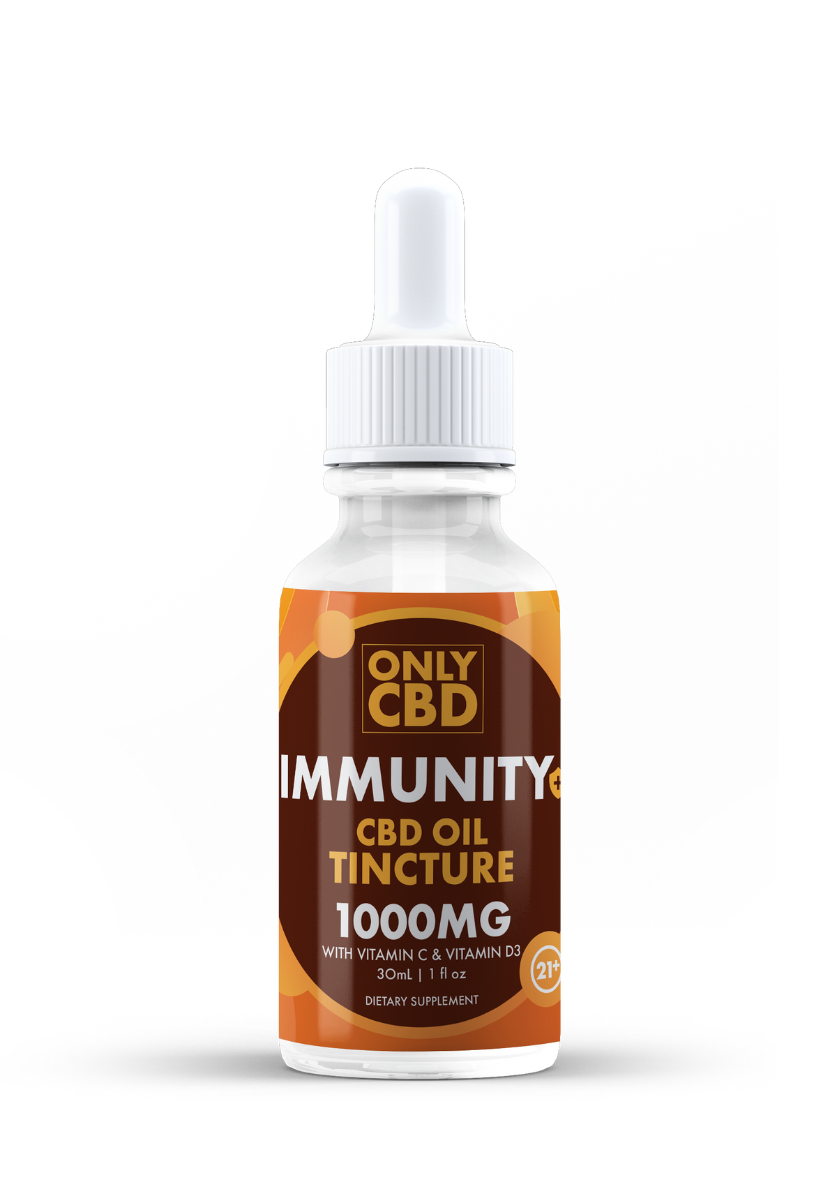 Only CBD Immunity Tincture -VItamin C / D3 1000MG - 30 ML