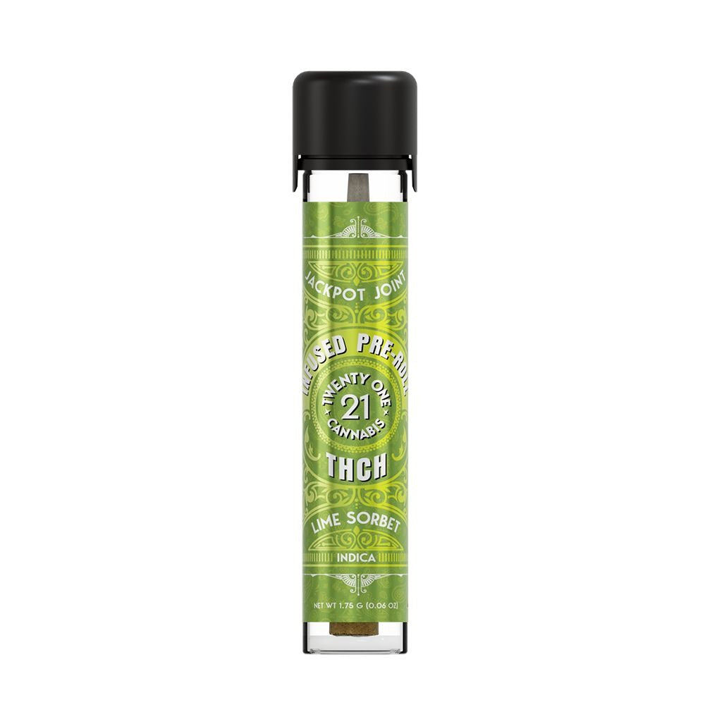 Twenty One THCh Preroll – 1.75 Grams Lime Sorbet (Indica)