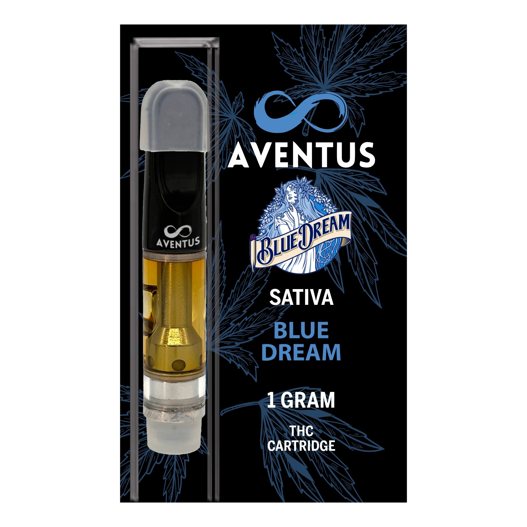 THC BLUE DREAM SATIVA Full Spectrum 510 Thread Vape Cartridge 1000mg 1