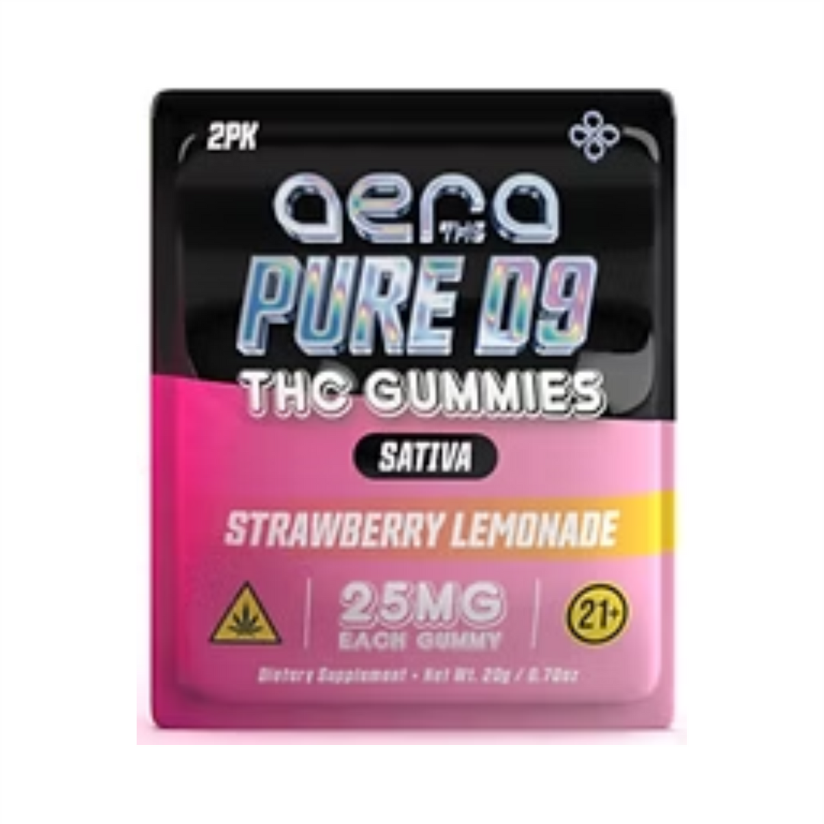 AERA -25MG - D9 THC GUMMIES 2CT