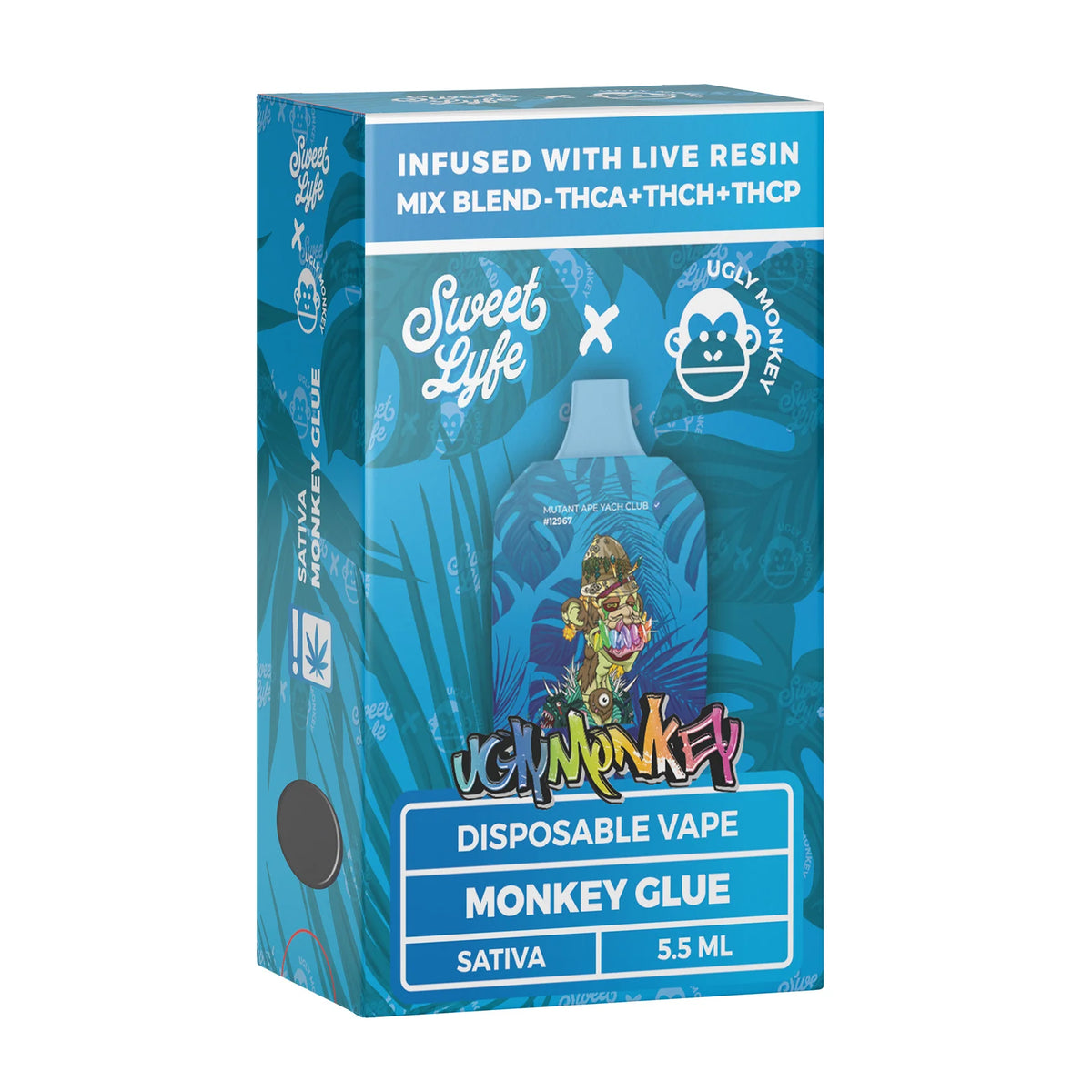 5.5ML Disposable Sweet Lyfe - THCA+THCH+THCP - Monkey Glue - Sativa