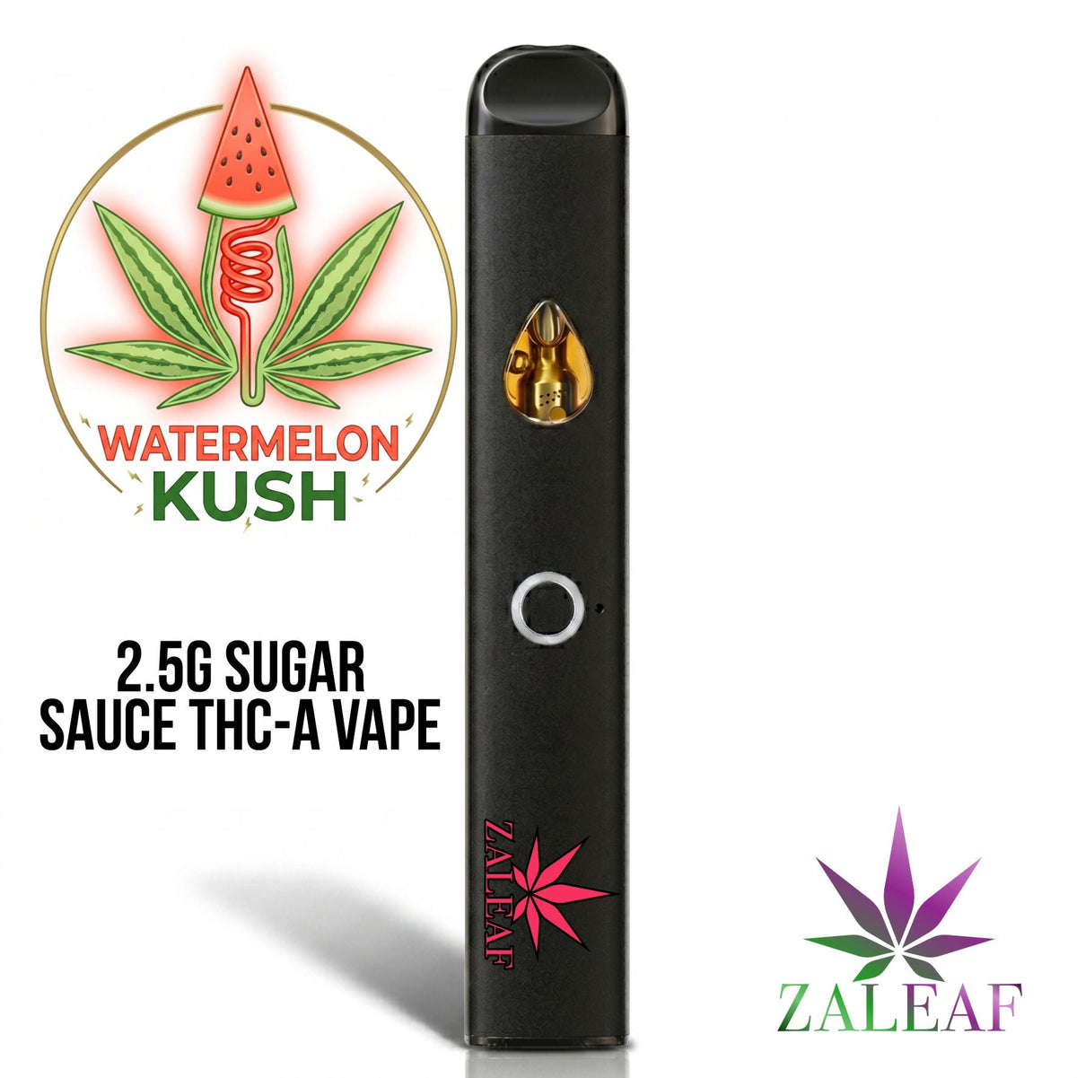 ZALEAF 2.5G SUGAR SAUCE THCA VAPE - WATERMELON KUSH (Indica)